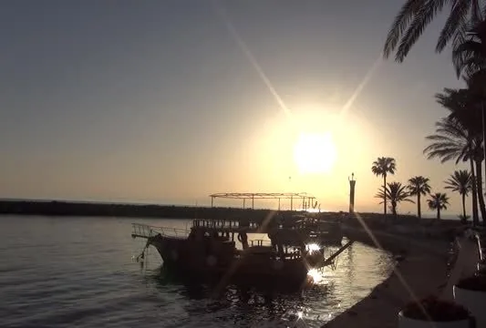 Side Antik Kent'te gün batımı