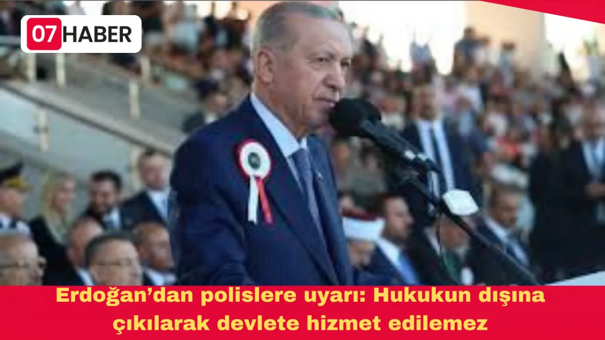 Erdoğan’dan polislere uyarı: Hukukun dışına çıkılarak devlete hizmet edilemez