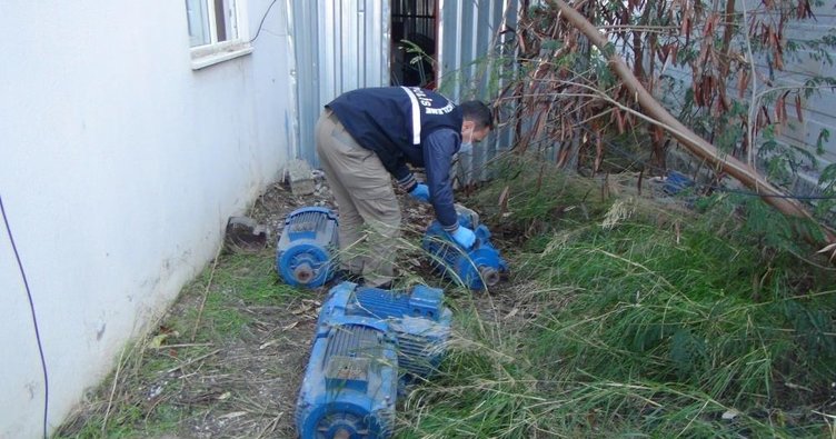 10 adet dalgıç pompası çalan şüpheli yakalandı