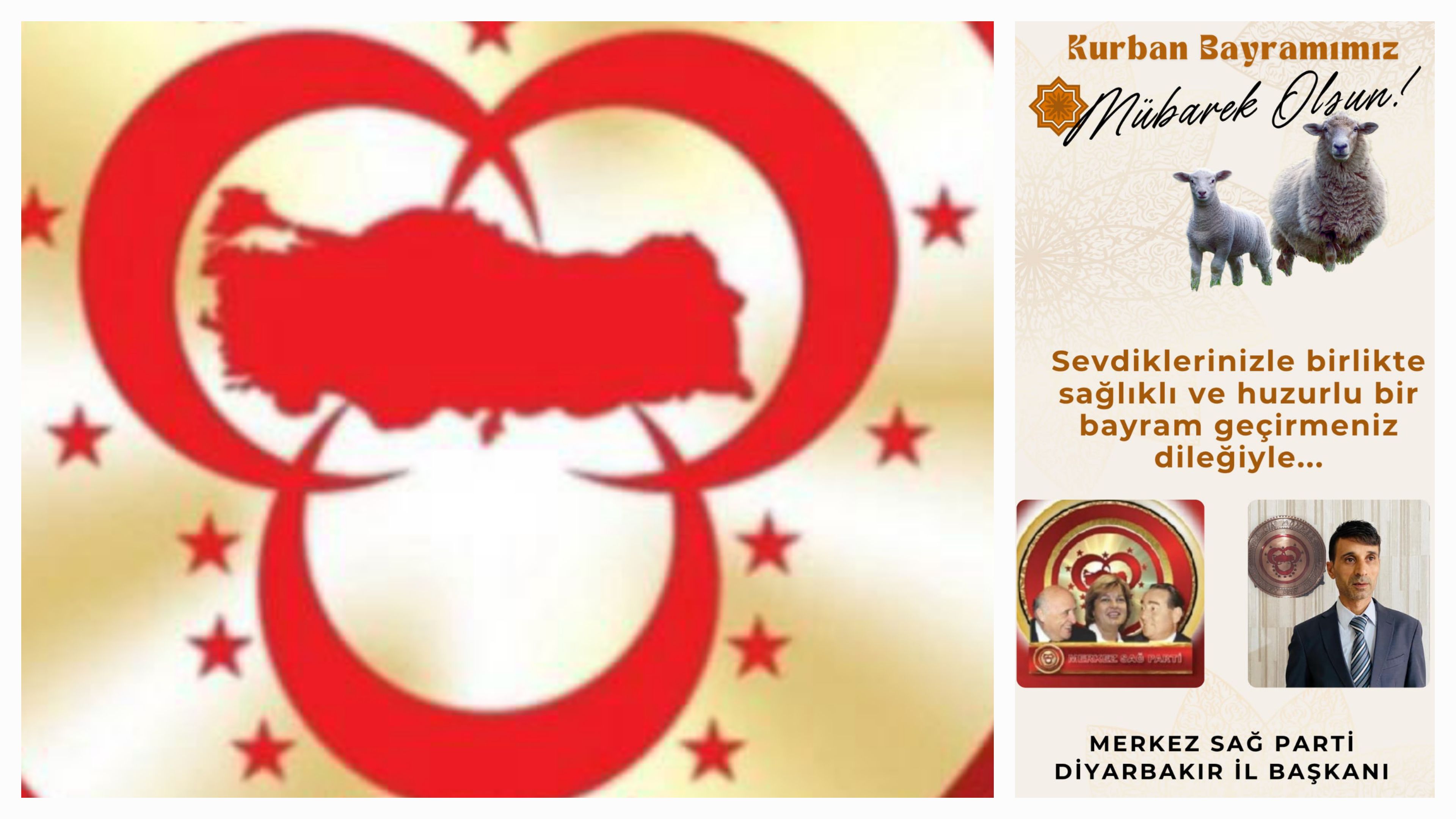 MERKEZ SAĞ PARTİ DİYARBAKIR İL BAŞKANI YALÇIN DÖNMEZ’DEN KURBAN BAYRAMI MESAJI