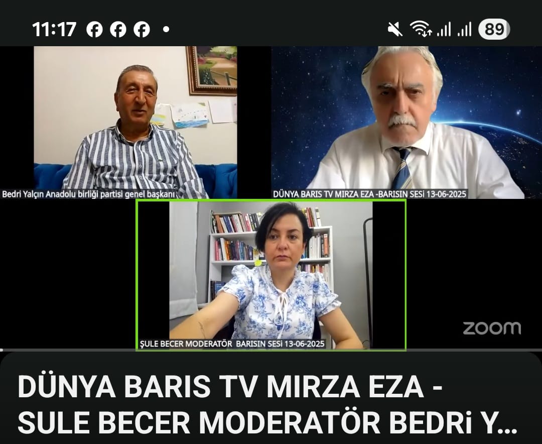 ABP Genel Başkanı Bedri Yalçın, Dünya Barış TV’de Gündemi Değerlendirdi: “Yeniden Birlik, Yeniden Adalet, Yeniden Türkiye