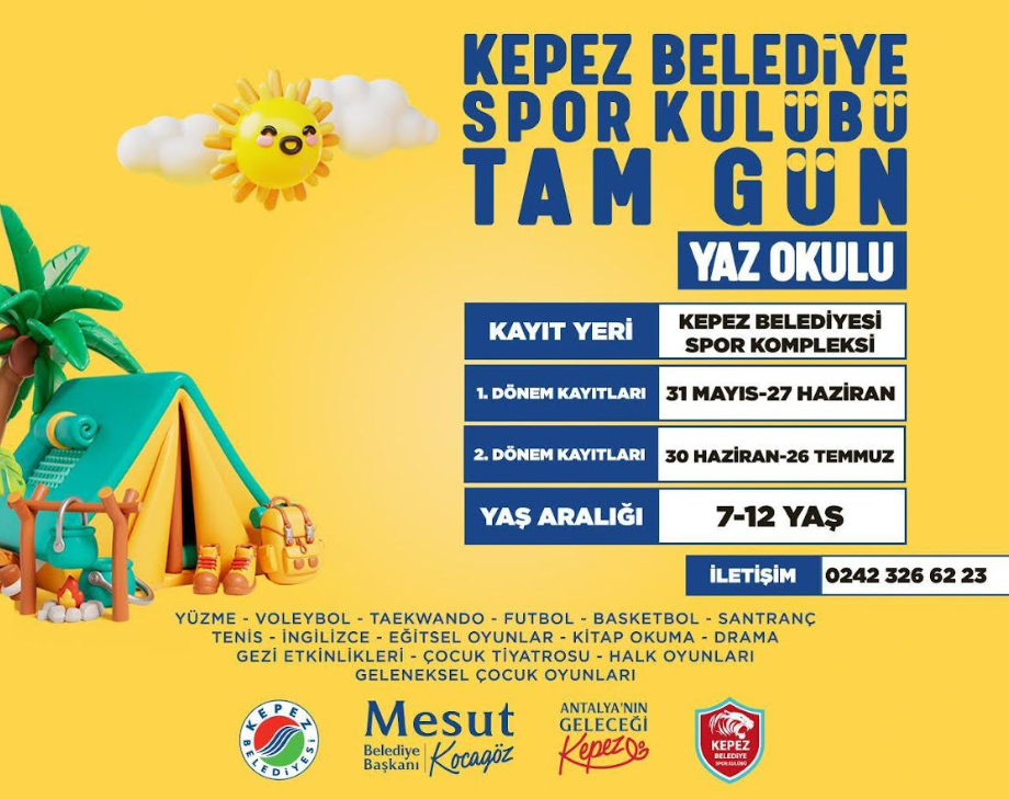 Kepez Belediyesi’nden çocuklara tam gün “Yaz Okulu” 