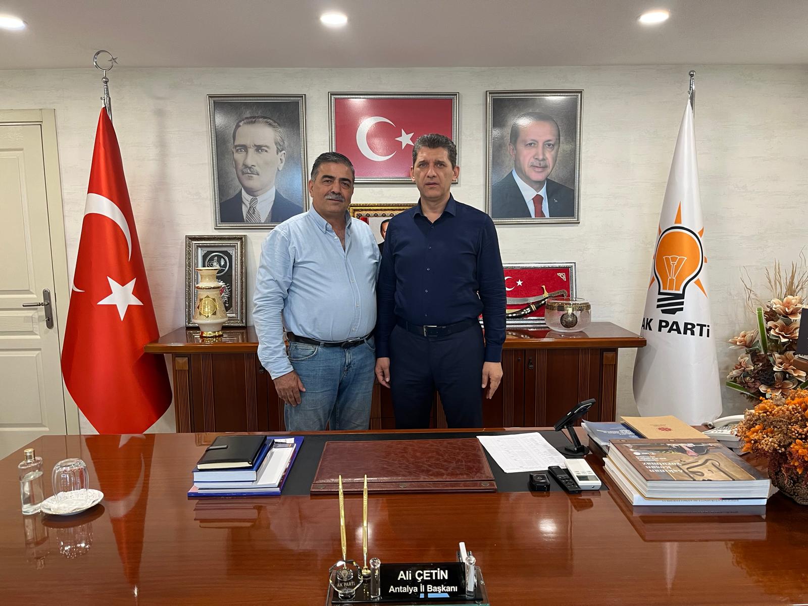 Adnan Asar’dan AK Parti İl Başkanı Ali Çetin’e Ziyaret