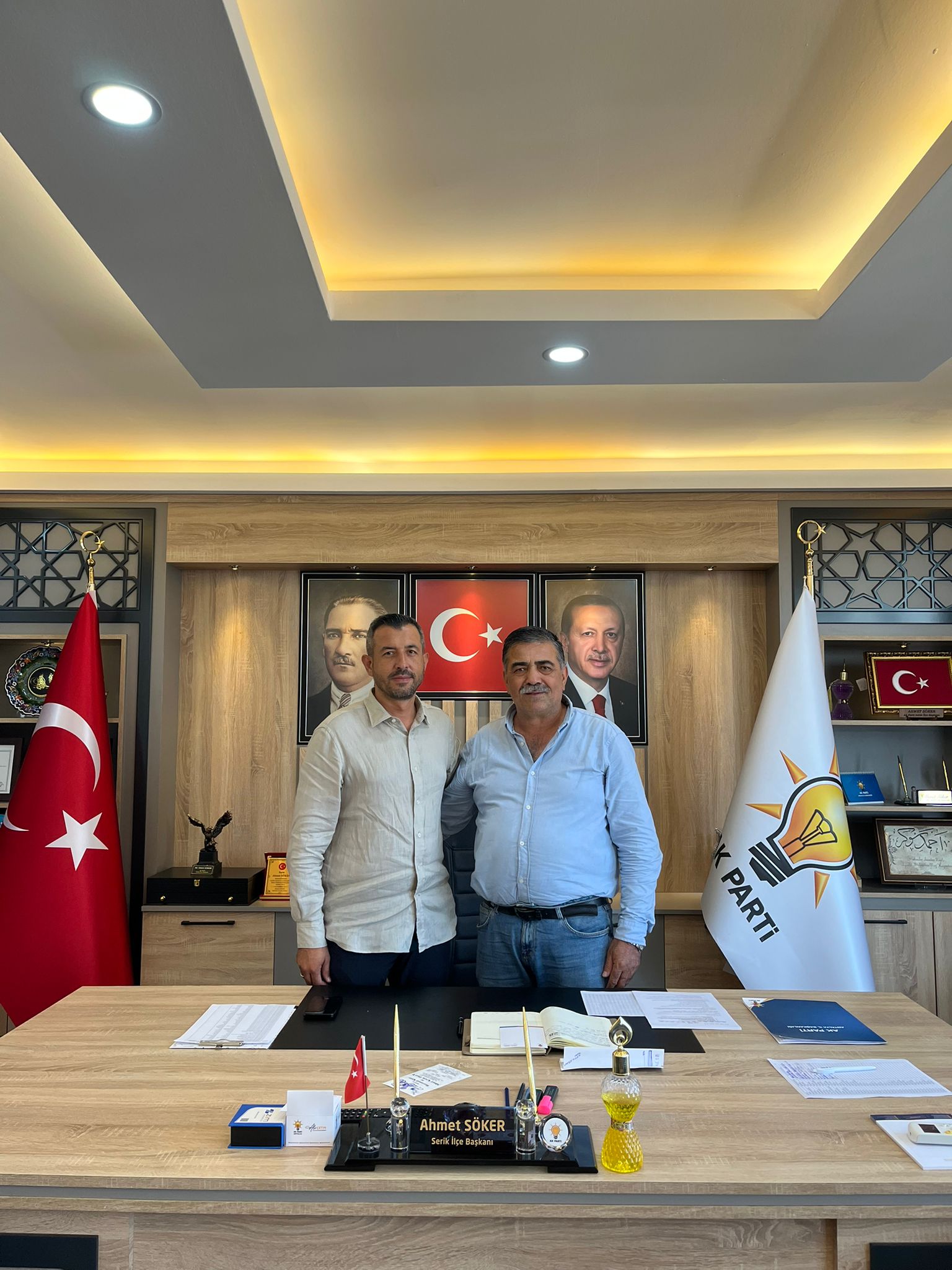 Başkan Adayı Adnan Asar’dan AK Parti Serik İlçe Başkanlığı’na Ziyaret