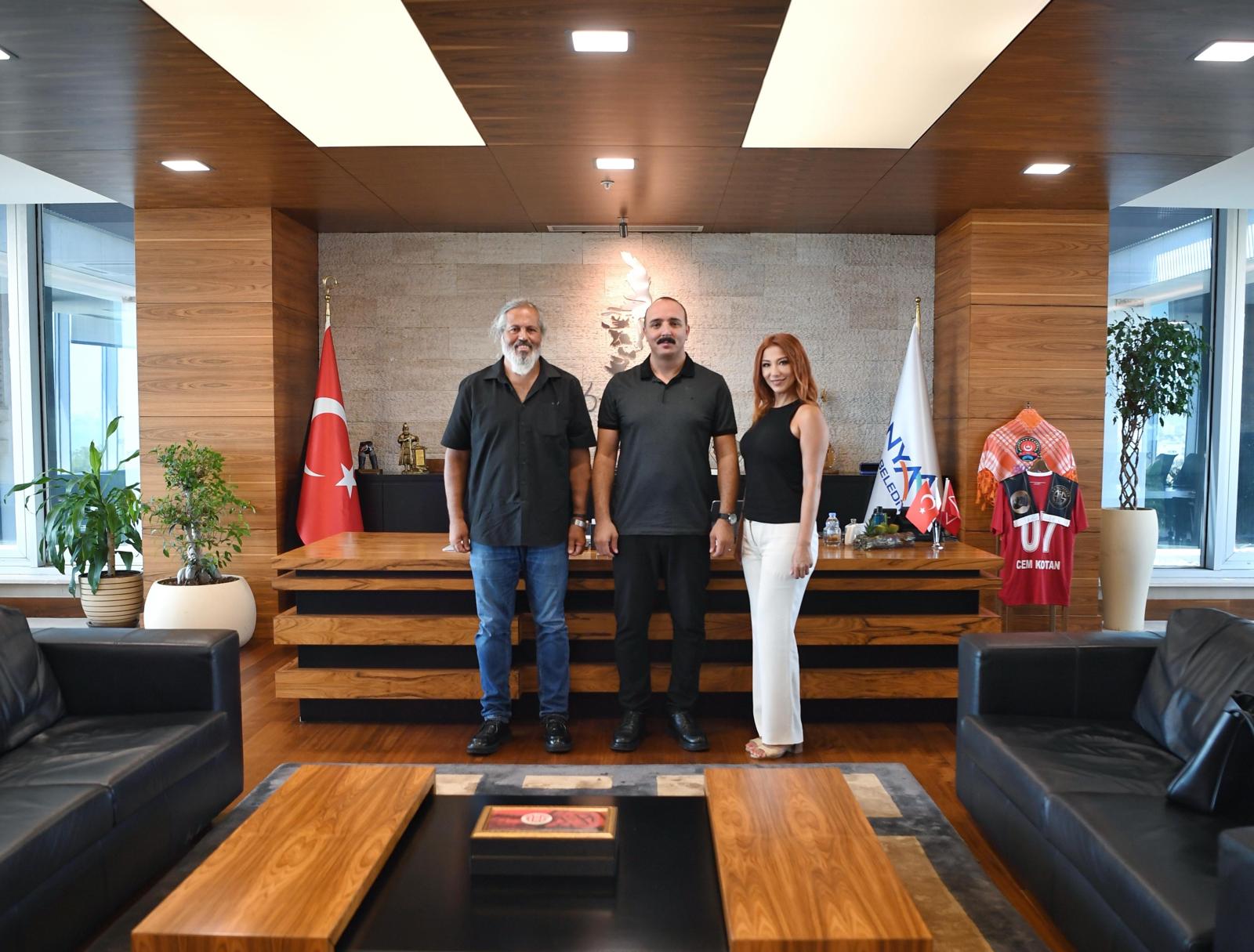 Gazeteciler ve Medyacılar Cemiyeti’nden Konyaaltı Belediye Başkanı Cem Kotan’a Ziyaret