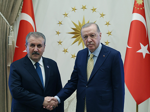 Cumhurbaşkanı Erdoğan, BBP Genel Başkanı Destici’yi kabul etti