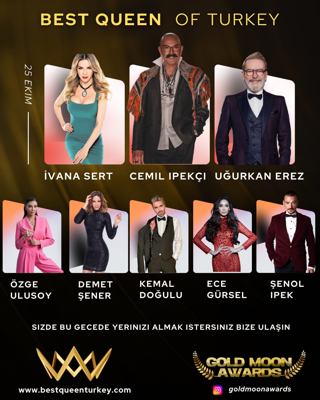 Best Queen of Turkey Güzellik Yarışması ve Gold Moon Awards Ödül Töreni