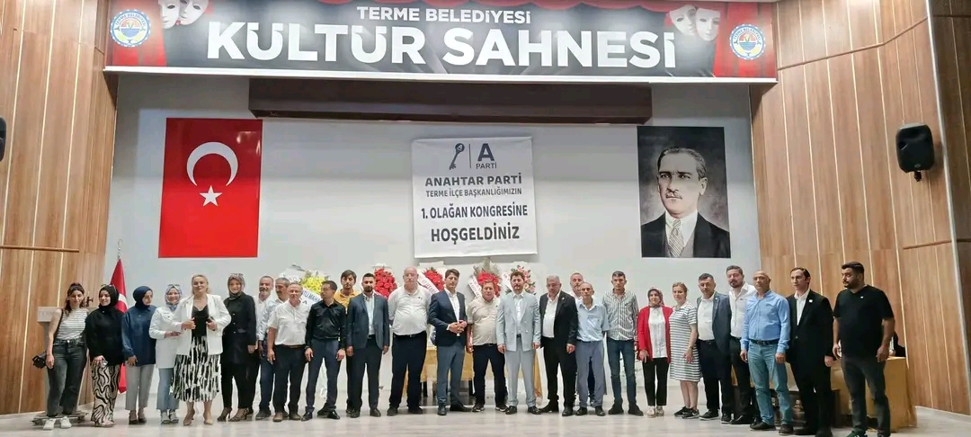 Anahtar Parti Terme İlçe Başkanlığı 1. Olağan Kongresi yoğun katılım ve coşkuyla gerçekleşti