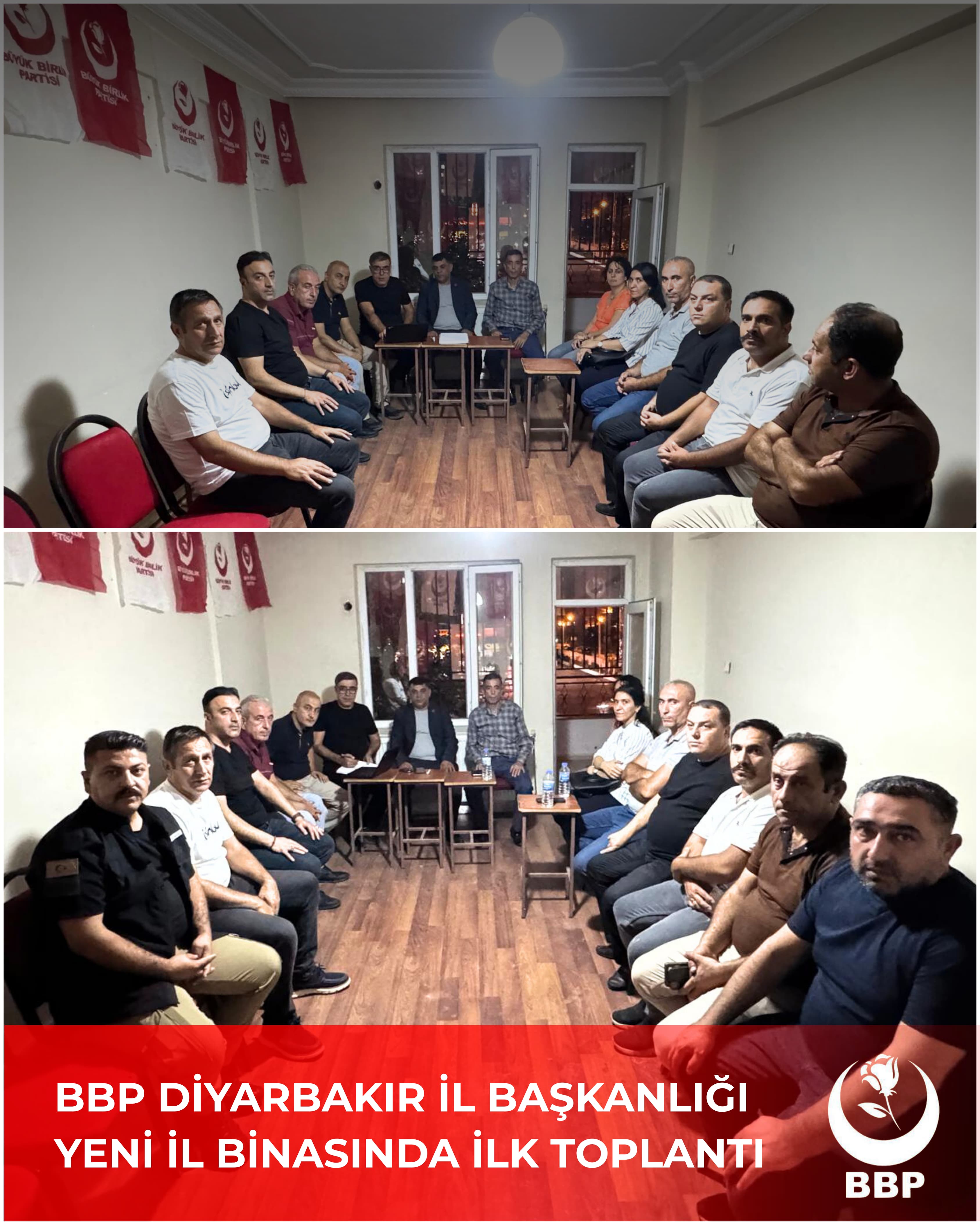 BBP Diyarbakır İl Başkanı Mehmet Çiçek yeni il binasında yönetimiyle istişare toplantısı yaptı
