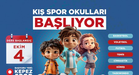 Kepez’in Kış Spor Okulları başlıyor  