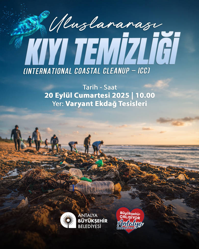 Antalya Büyükşehir Belediyesi’nden Uluslararası Kıyı Temizleme Günü’ne destek