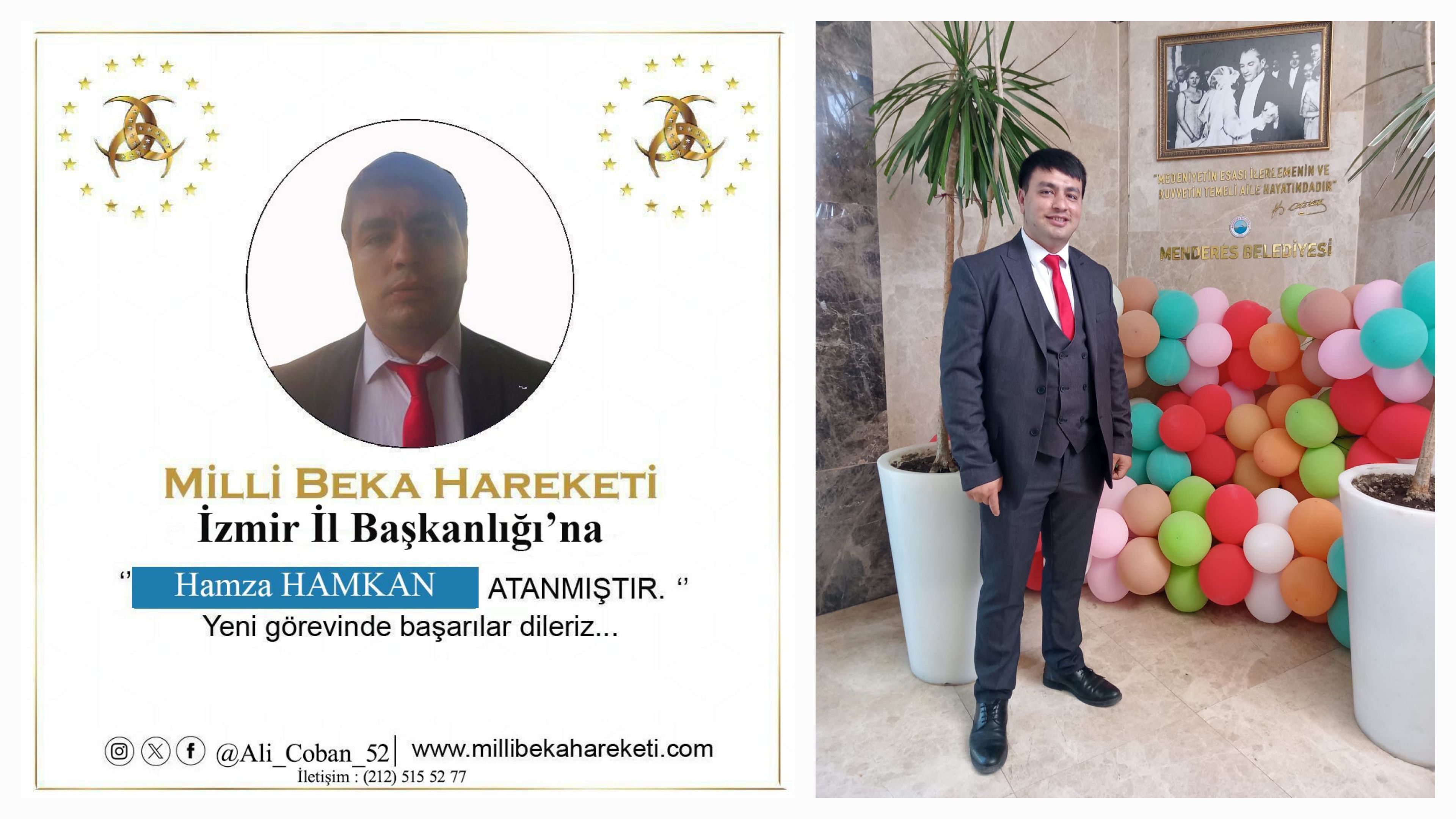 Hamza Hamkan, Milli Beka Hareketi İzmir İl Başkanı Olarak Göreve Başladı