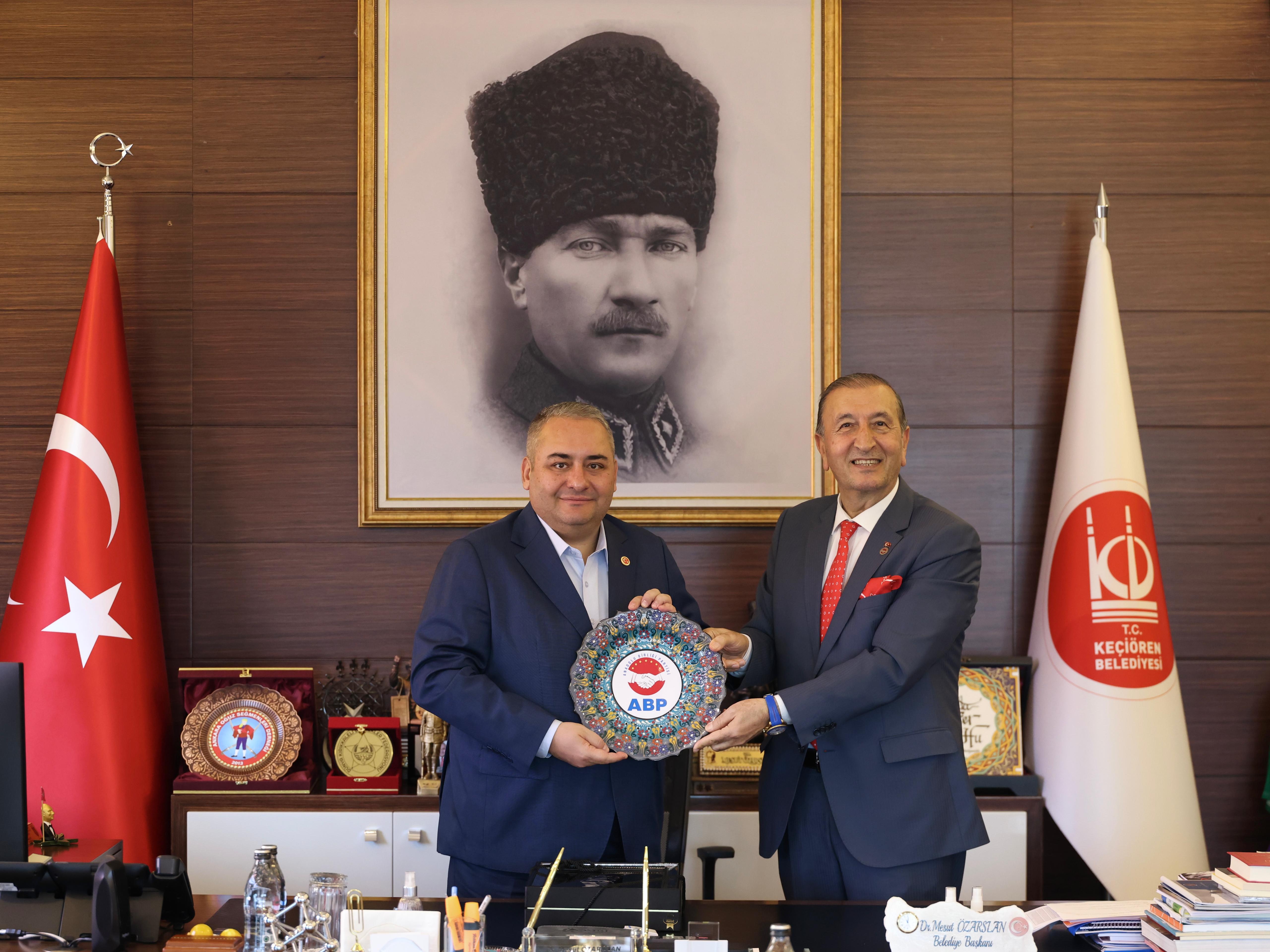 ABP ANADOLU BİRLİĞİ PARTİSİ’NDEN KEÇİÖREN BELEDİYESİ’NE ZİYARET