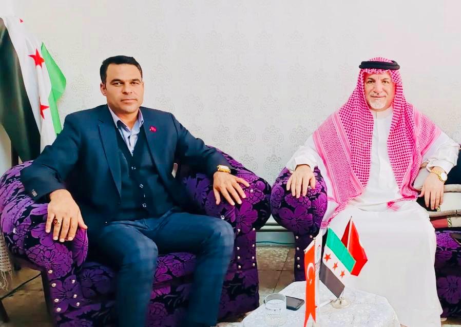 Muhammet Faysal Demiroğlu ile Suriye Kabile ve Aşiretleri Yüksek Konseyi Başkanı Modar El-Assad Bölgesel İş Birliği İçin Şanlıurfa’da Bir Araya Geldi1