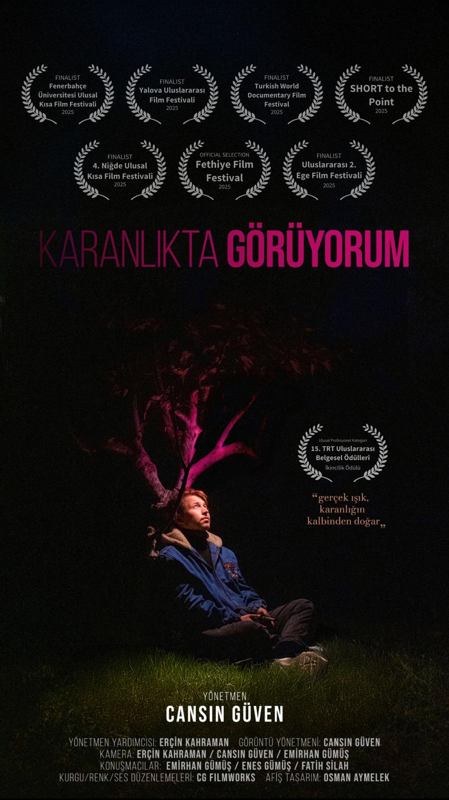 Genç Yönetmen Cansın Güven’den Ödül Yağmuru: “Karanlıkta Görüyorum” Festivallerin Gözdesi Oldu