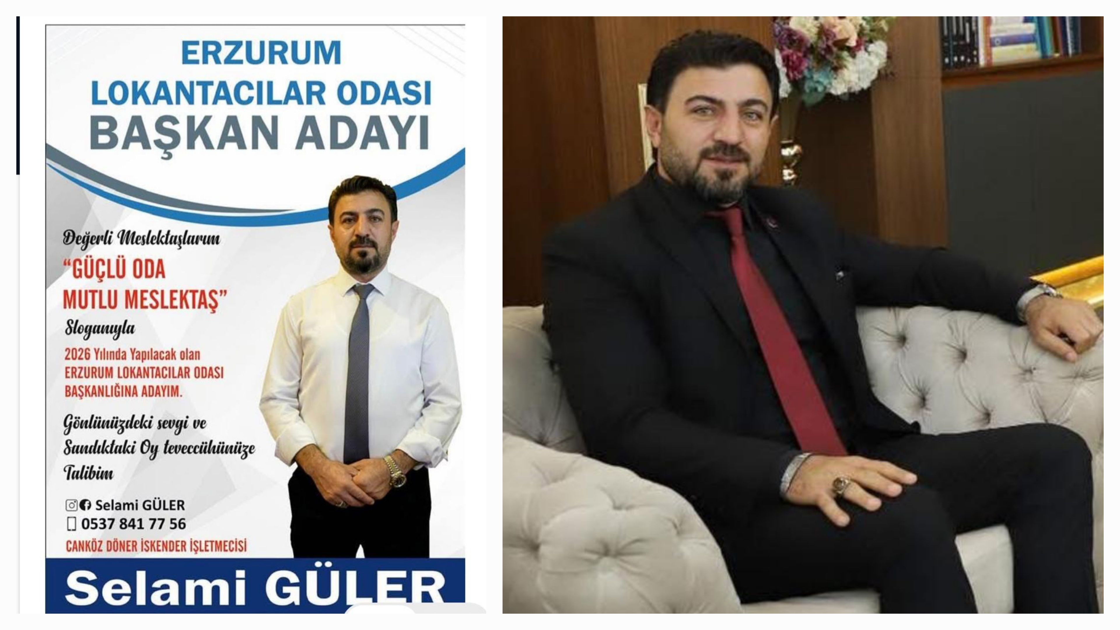 Erzurum Lokantacılar Odası Başkan Adayı Selami Güler’in Mesleki Geçmişi ve Esnaf Odaklı Çalışmaları Öne Çıkıyor