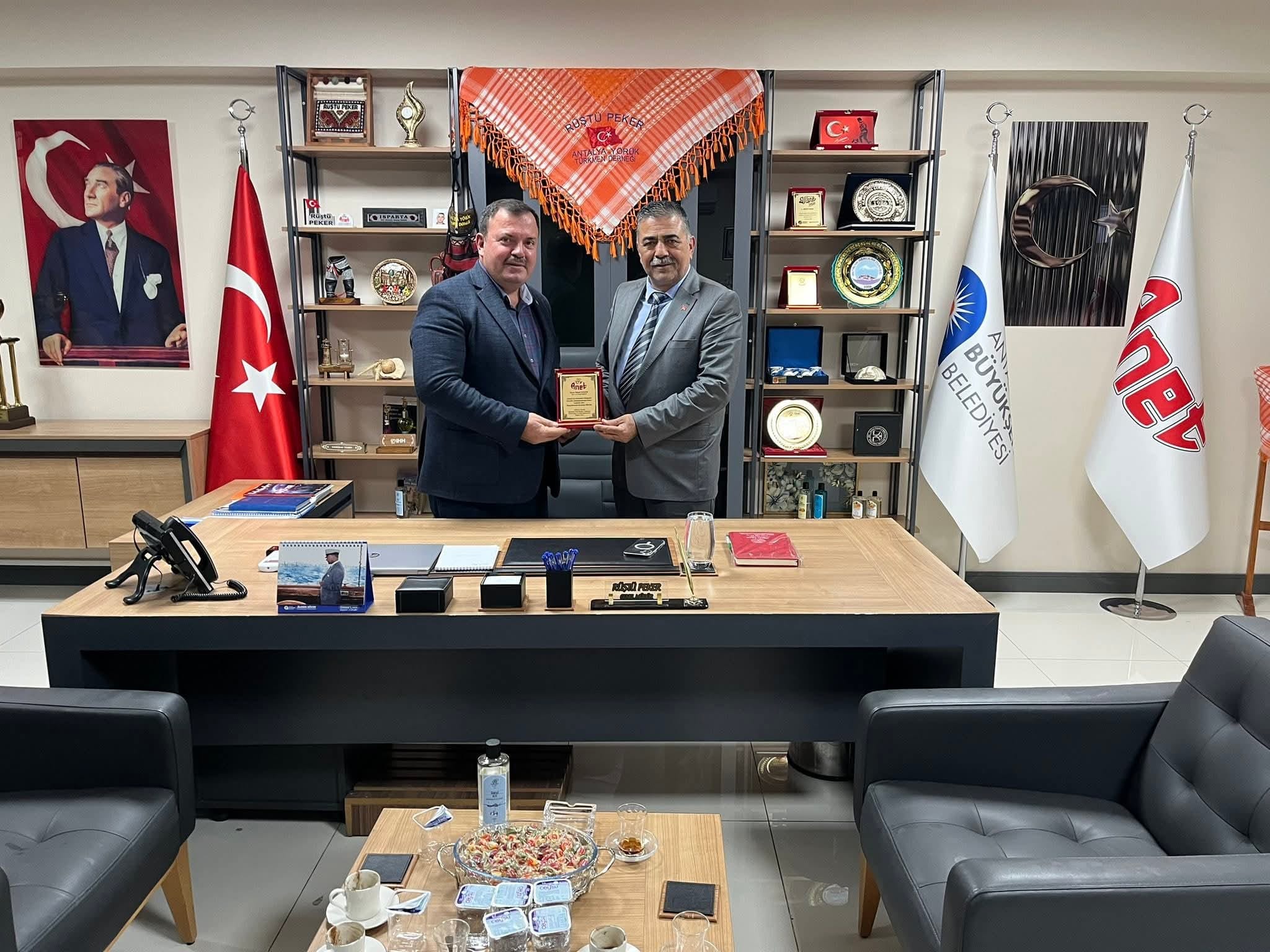 ADNAN ASAR’DAN ANET A.Ş. GENEL MÜDÜRÜ RÜŞTÜ PEKER’E ZİYARET