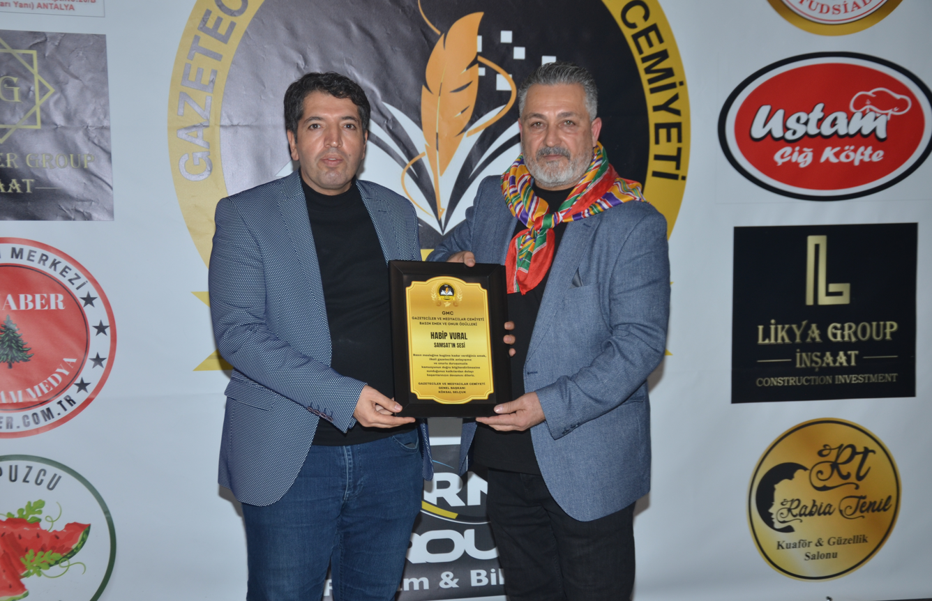HABİP VURAL’A BASIN EMEK VE ONUR ÖDÜLÜ