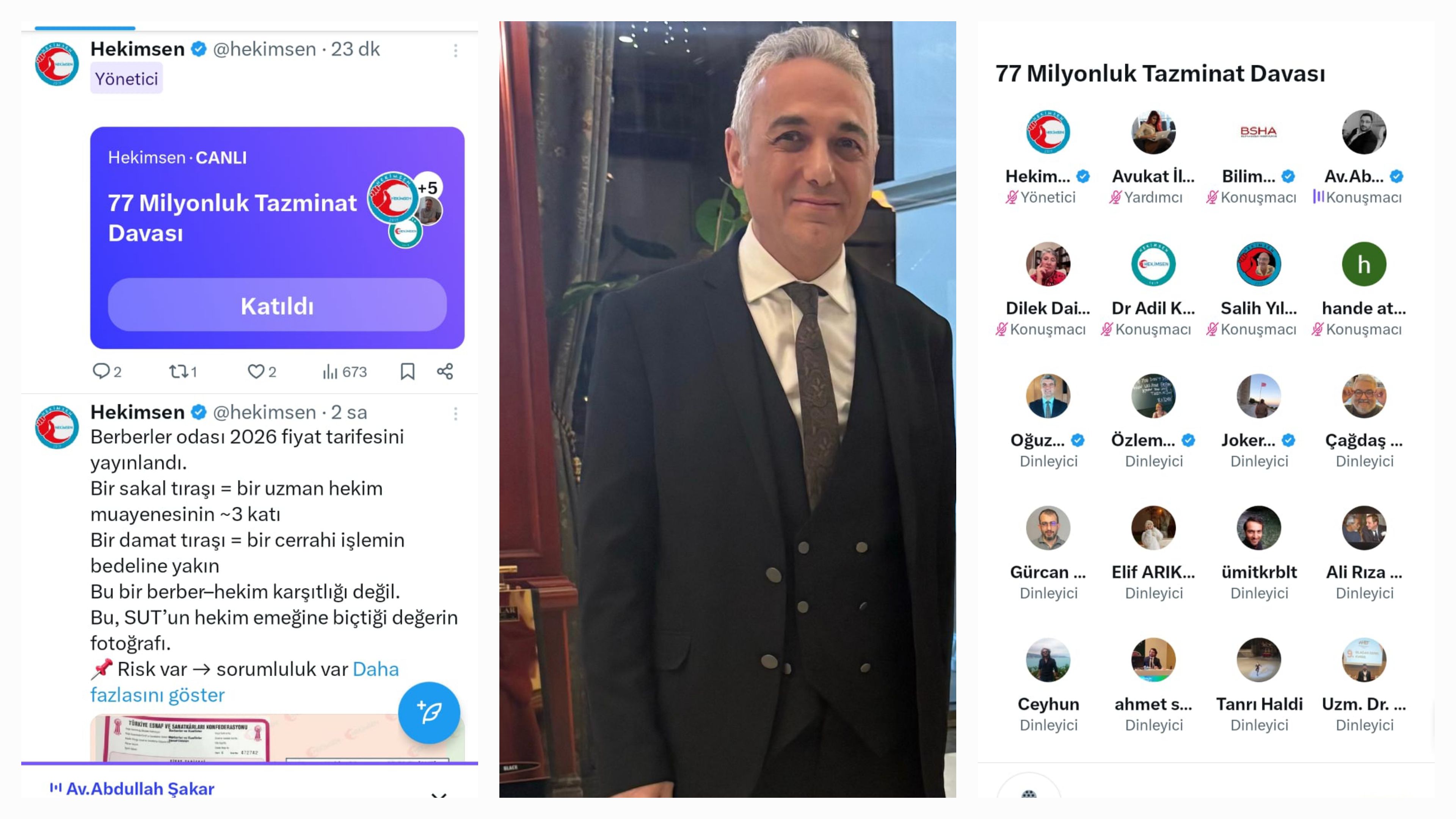 Başkan Adil Kurban: “Mahkeme kararlarıyla derinleşen malpraktis krizi ancak Hekimlik Kanunu ile çözülebilir”