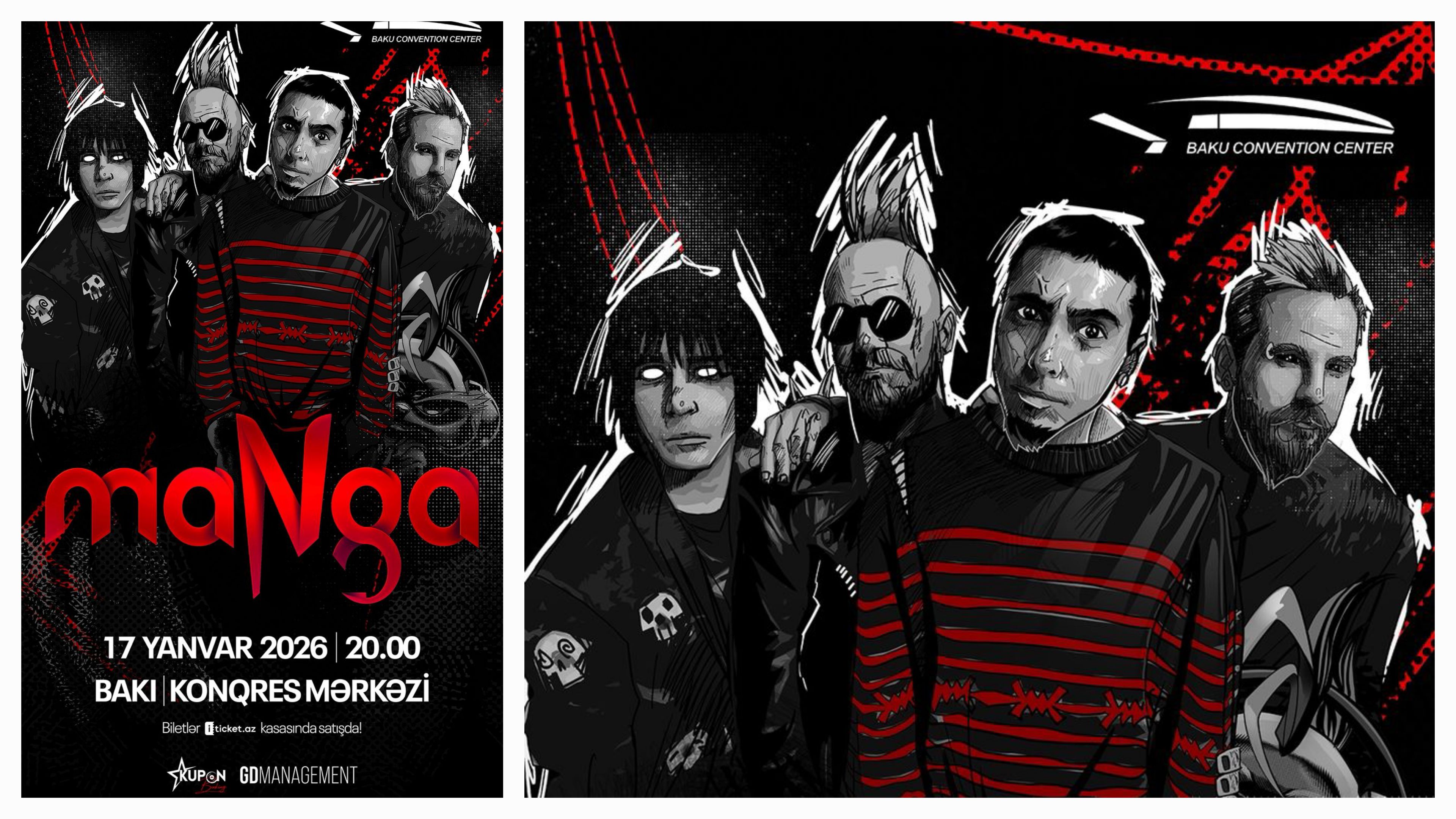 Türkiye'nin en ünlü ve sevilen rock gruplarından biri olan "manga", uzun bir aradan sonra Bakü sahnesine geri dönüyor