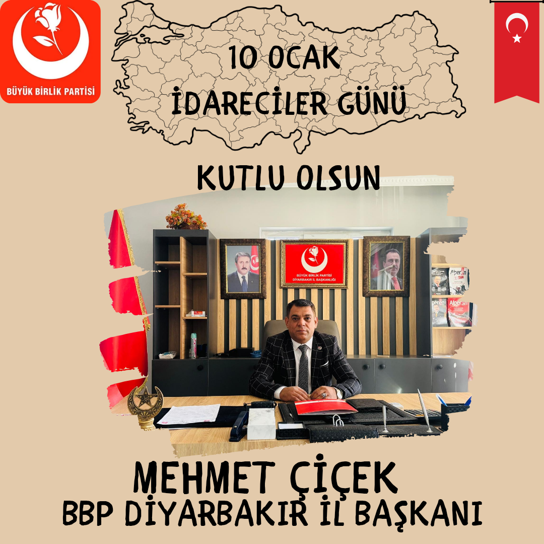 Başkan Mehmet Çiçek: “İdarecilik Kamu Düzeni ve Devlet Millet Bağının Temelidir”