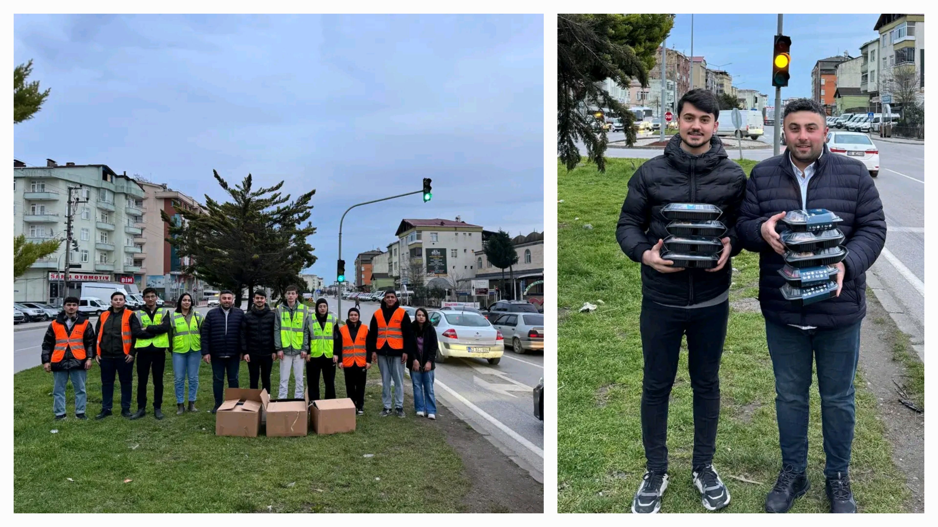 AK Parti Terme Gençlik Kolları Karadeniz Sahil Yolu’nda “İftara 5 Kala” Programıyla Vatandaşlara İftar İkramında Bulundu