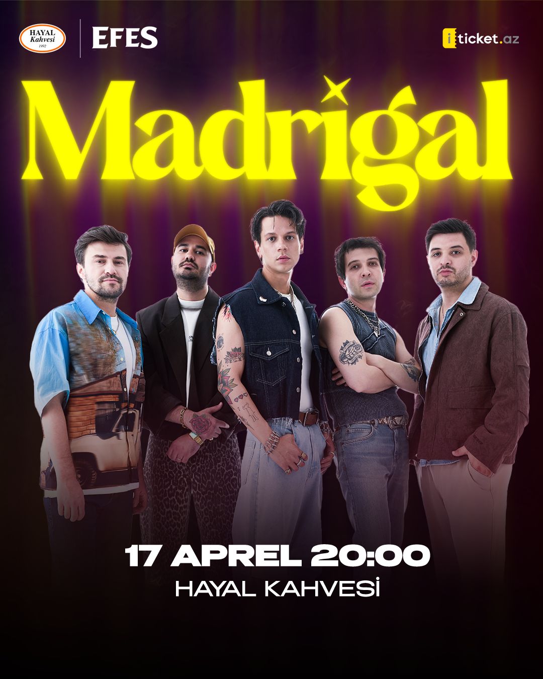 Madrigal Bakü'de Hayal Kahvesi'nde Konser Verecek