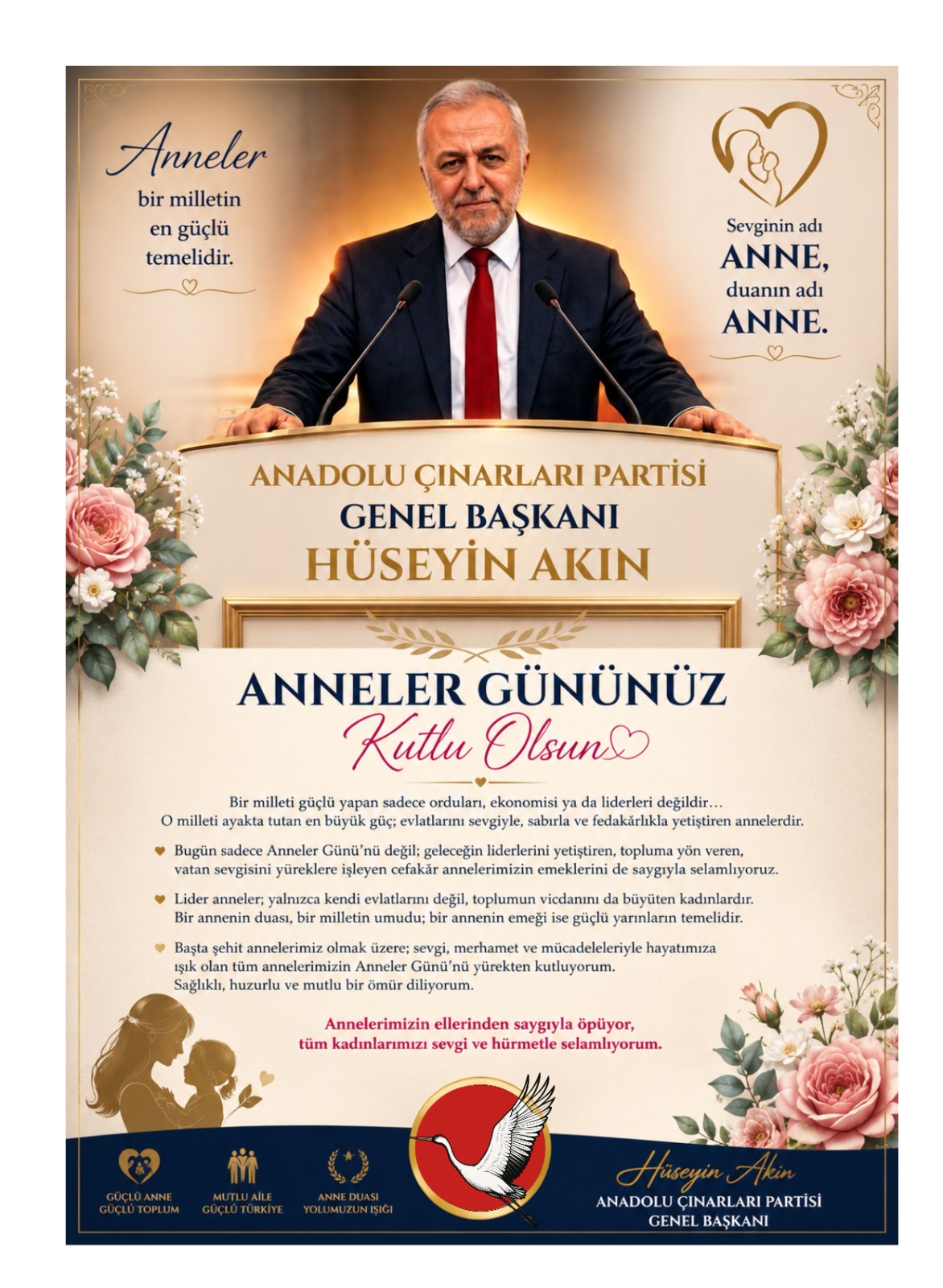 Anadolu Çınarları Partisi Genel Başkanı Hüseyin Akın 