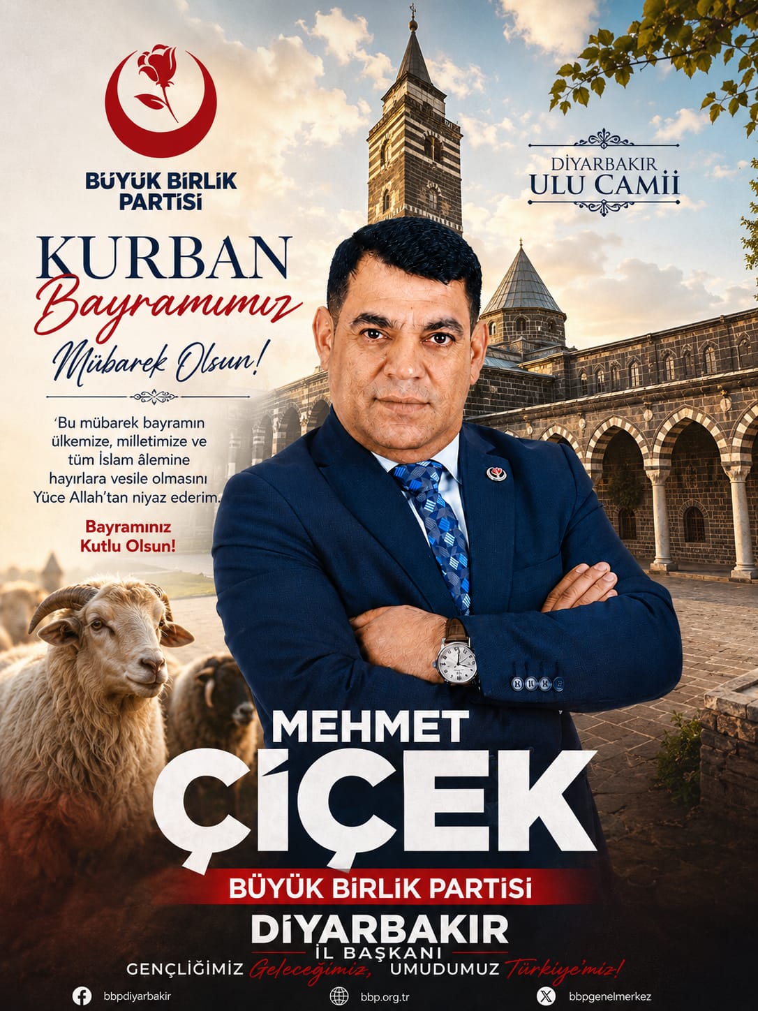Başkan Mehmet Çiçek “Sevgi ve Hoşgörünün Hâkim Olduğu Nice Bayramlarda Buluşmayı Diliyorum”