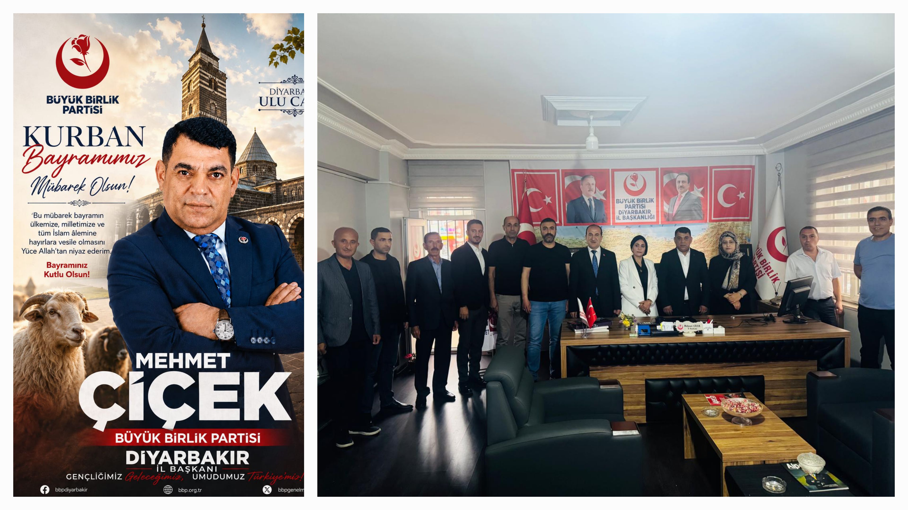 BBP Diyarbakır İl Başkanlığı'nda Bayramlaşma Töreni Düzenlendi 