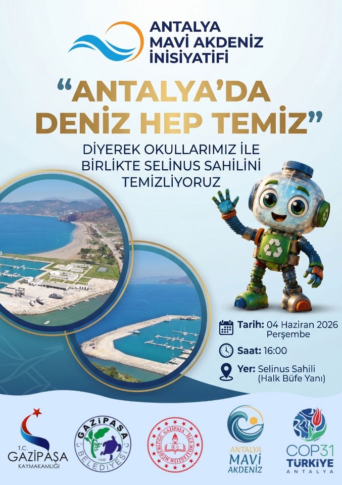 Gazipaşa' da Deniz Hep Temiz Kalacak 