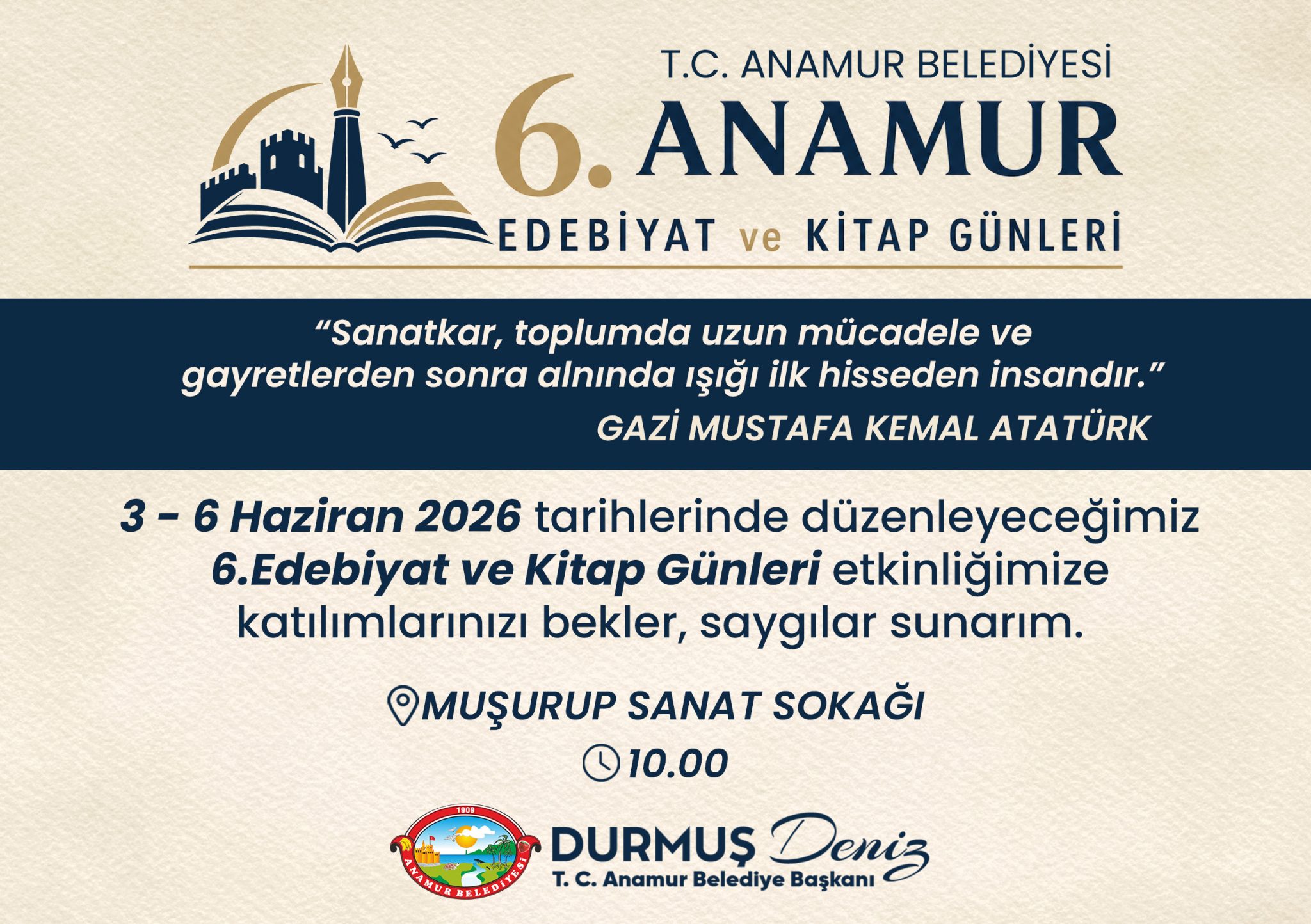 6. Edebiyat ve Kitap Günleri Başlıyor