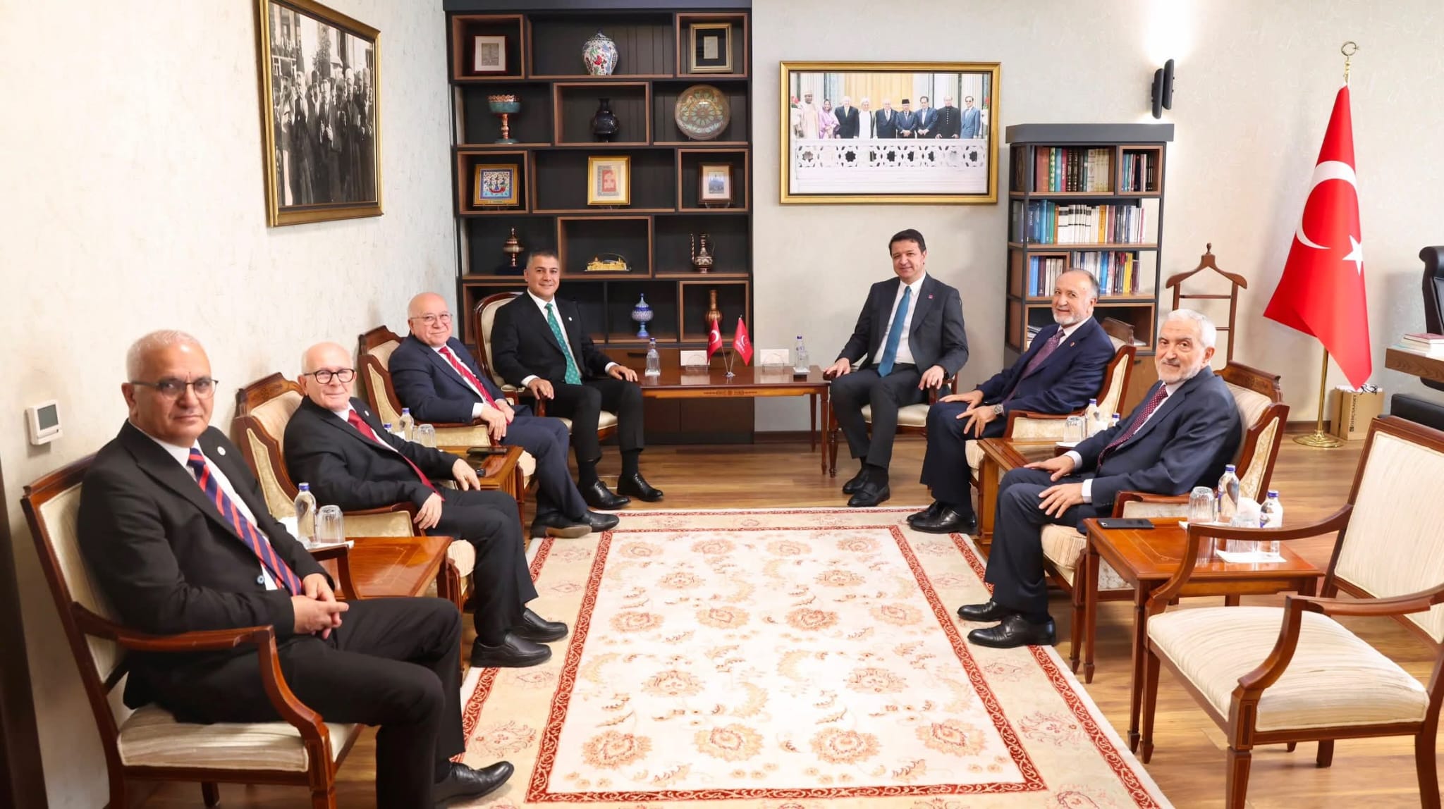 Yerli ve Milli Parti Genel Başkanı Teoman Mutlu’dan Saadet Partisi Genel Başkanı Mahmut Arıkan’a ziyaret