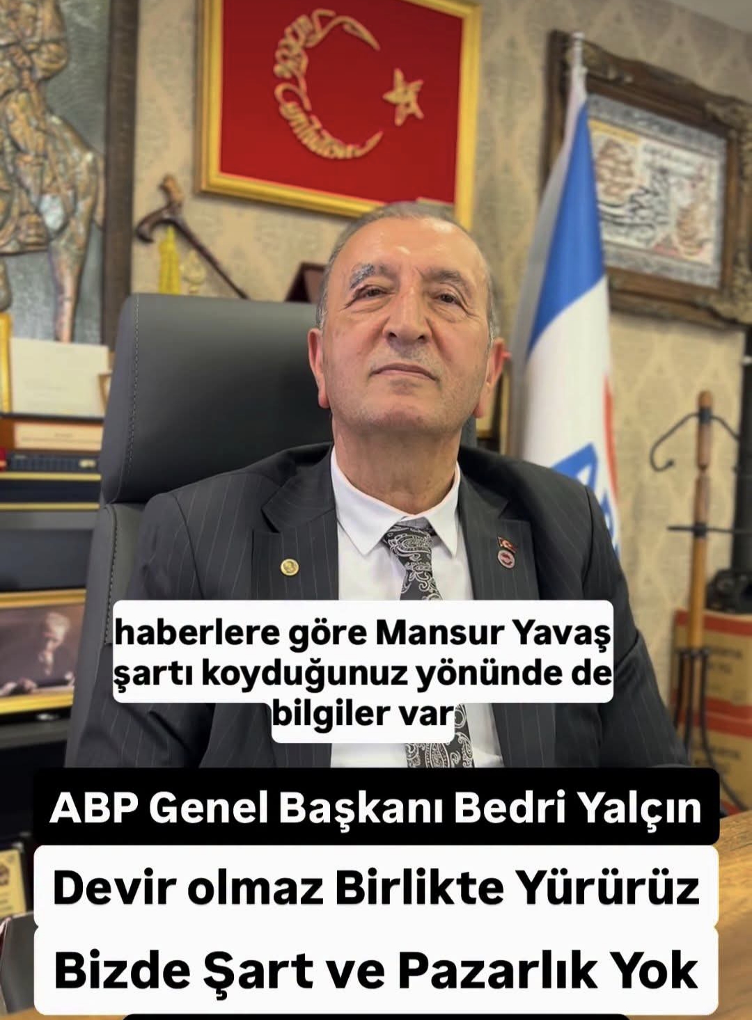 BEDRİ YALÇIN: “SİYASET PAZARLIK DEĞİL, MİLLETE HİZMET KAPISIDIR”