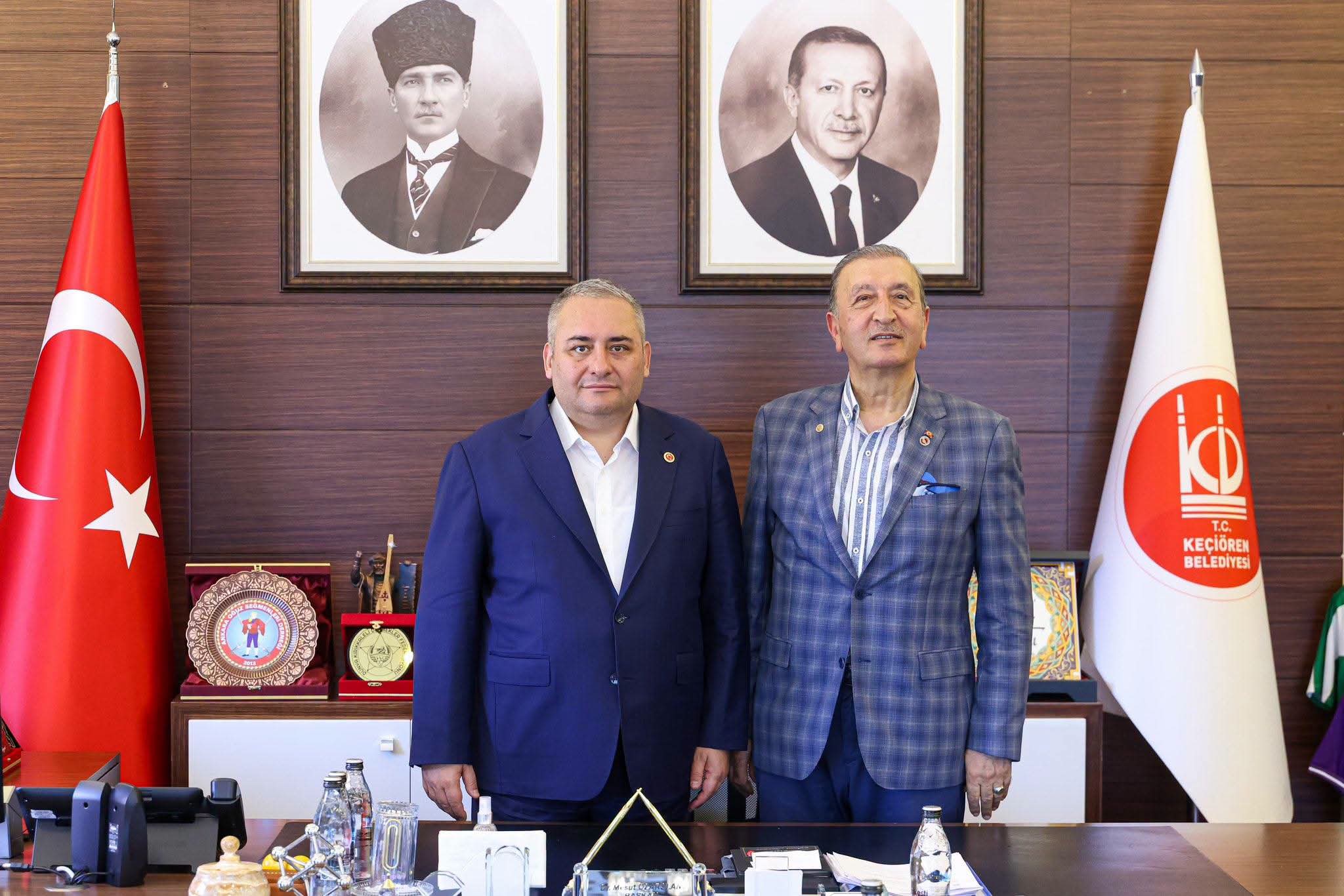 ANADOLU BİRLİĞİ PARTİSİ GENEL BAŞKANI BEDRİ YALÇIN'DAN KEÇİÖREN BELEDİYE BAŞKANI MESUT ÖZARSLAN'A ZİYARET