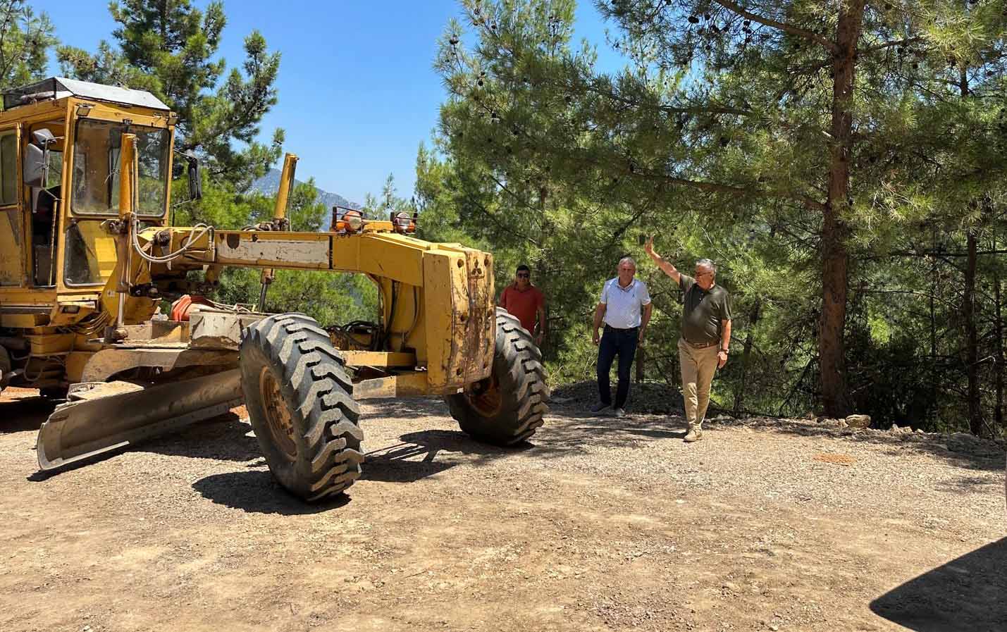 Yayla Kuzdere yolunda çalışmalar devam ediyor