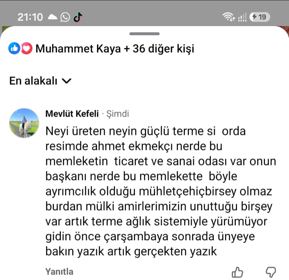 Terme Belediye Başkanı Şenol Kul, İş İnsanı Mevlüt Kefeli’nin Hışmına Uğradı