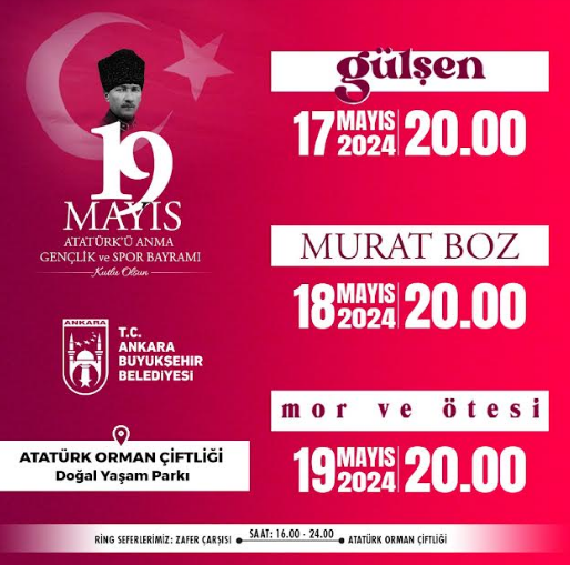 19 MAYIS BAŞKENTTE BÜYÜK BİR COŞKUYLA KUTLANACAK