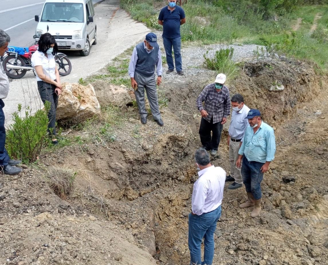 2 bin dekar alana hizmet veren kapalı sulama sisteminde meydana gelen arızaya hızlı çözüm 