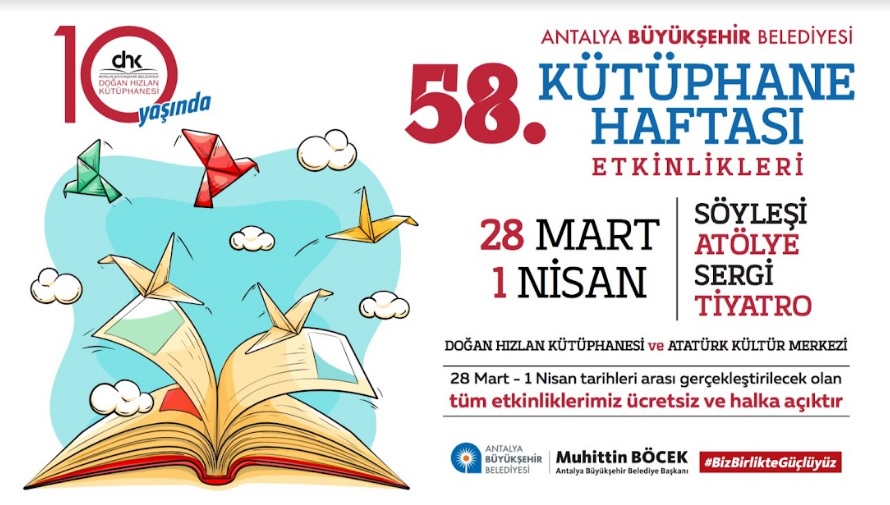 58. KÜTÜPHANE HAFTASI ETKİNLİKLERLE KUTLANACAK