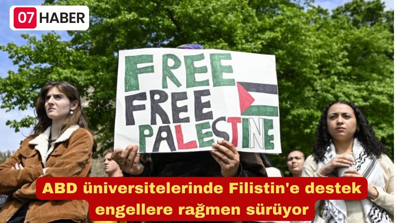 ABD üniversitelerinde Filistin'e destek engellere rağmen sürüyor