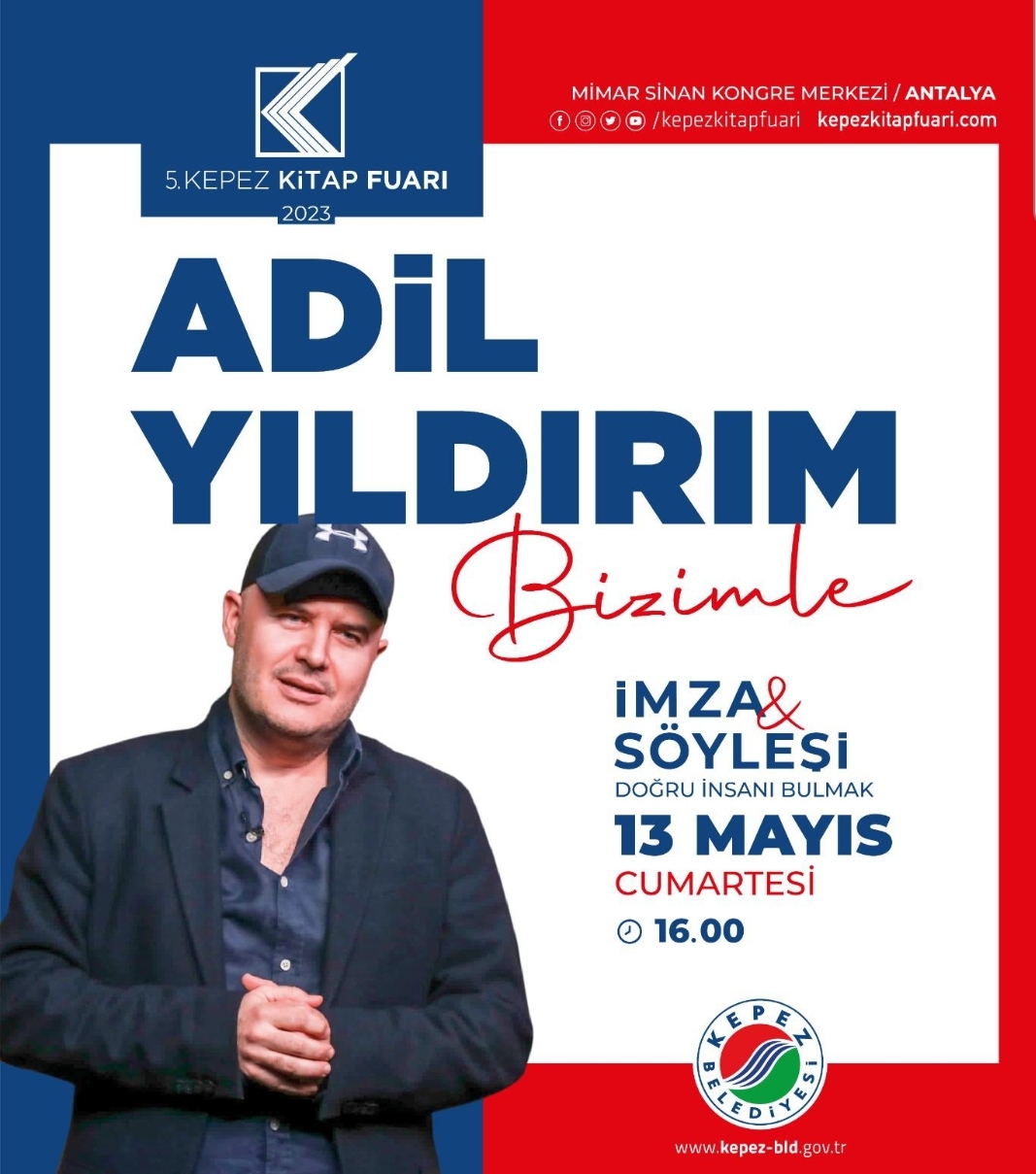 Adil Yıldırım Kepez’de okurlarıyla bir araya geliyor