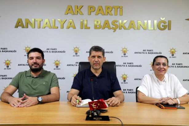 AK Parti Antalya İl Başkanı Ali Çetin, partisinin 4. Olağanüstü Büyük Kongresi öncesinde açıklama yaptı