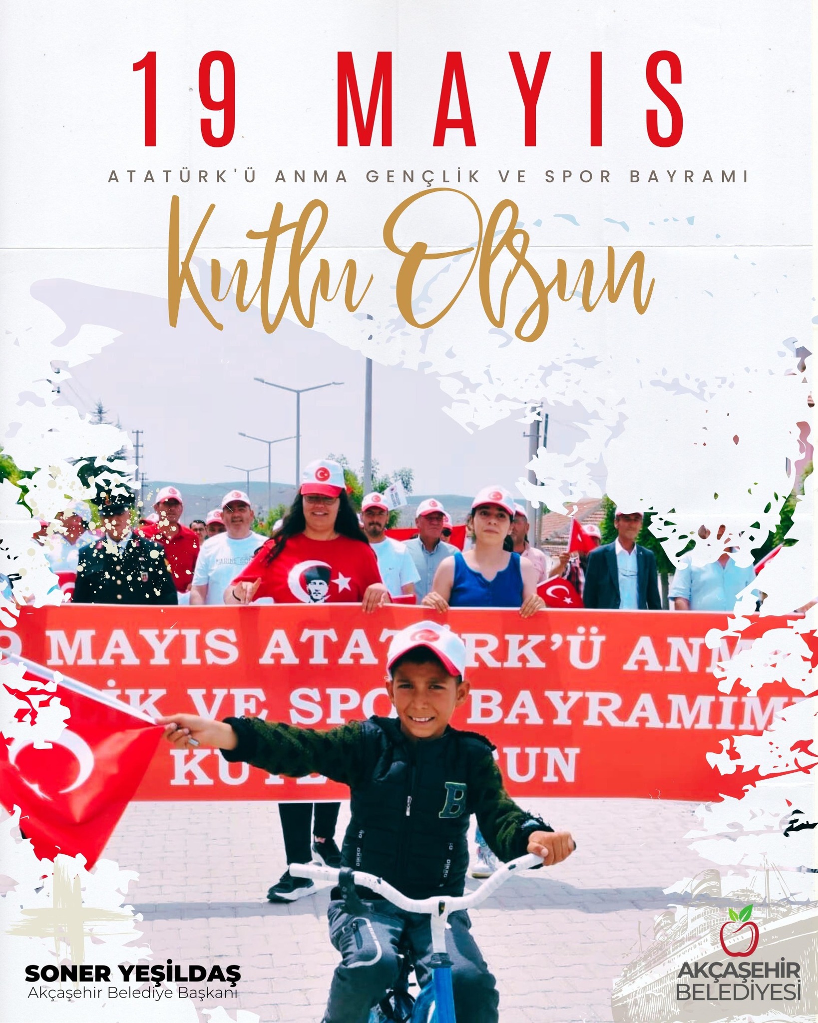 AKÇAŞEHİR BELEDİYE BAŞKANI SONER YEŞİLDAŞ'TAN 19 MAYIS ATATÜRK'Ü ANMA, GENÇLİK VE SPOR BAYRAMI MESAJI