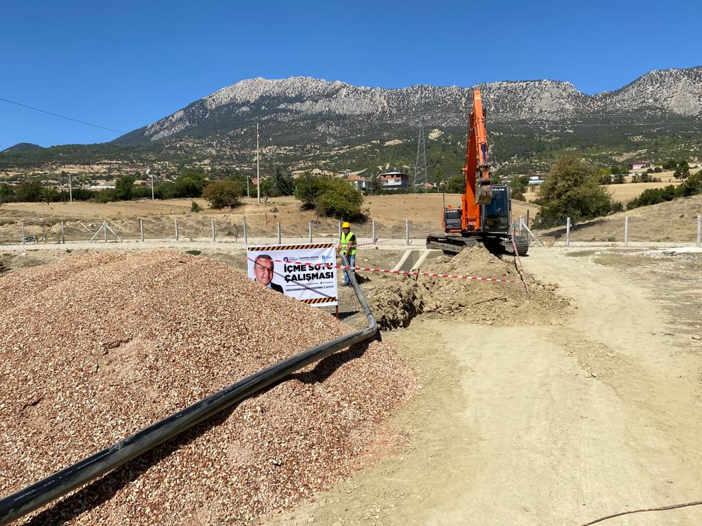 Akçay'a 8 kilometrelik içme suyu hattı