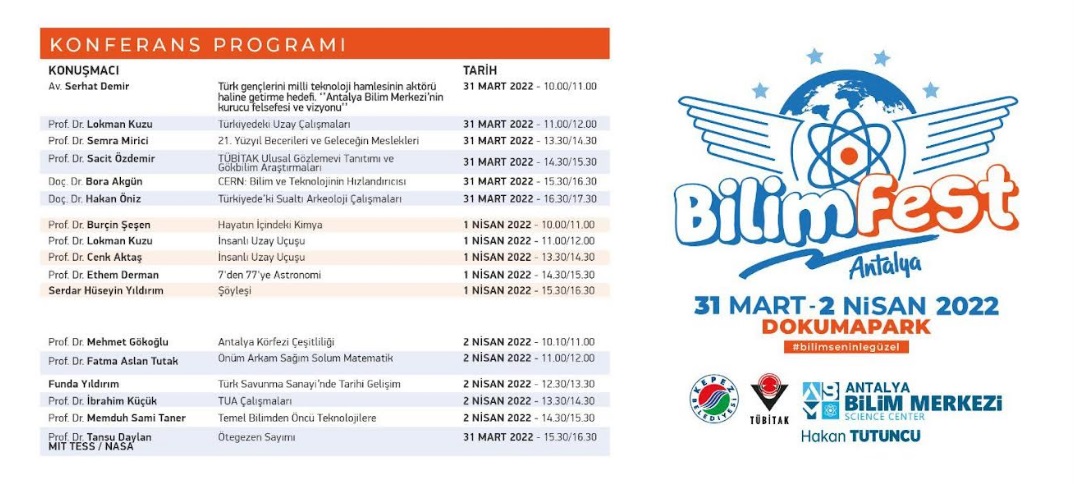 ANTALYA BİLİM MERKEZİ, ‘BİLİMFEST’ İLE KAPILARINI AÇIYOR