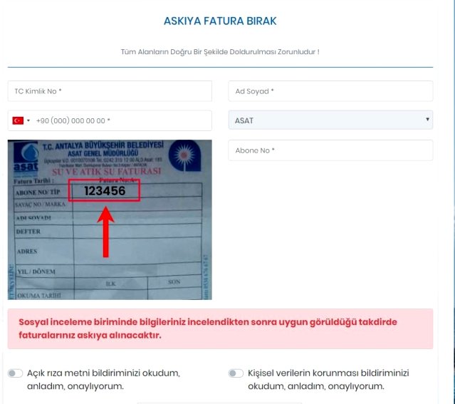 Antalya'da 'Askıda Fatura' uygulaması başlatıldı