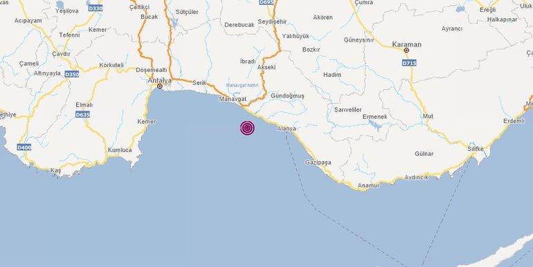  Antalya'da şiddetli deprem! Manavgat ve Alanya'dan da hissedildi... AFAD ve Kandilli son depremler