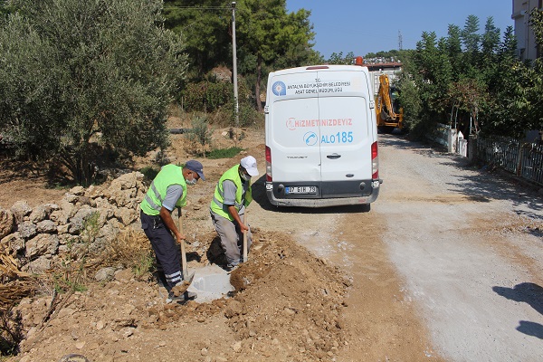 Antalya'da yeni yapılaşan bölgelere hızlı alt yapı