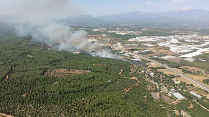 Antalya'nın 2 ilçesinde orman yangını